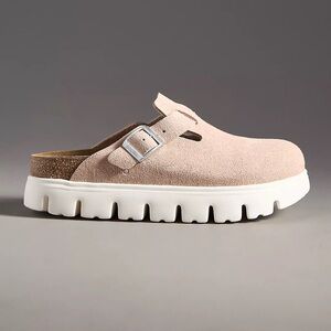 Birkenstock Papillio Boston Chunky Clogs in Light Rose